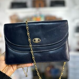 Celine Rare Navy Chain Bag
